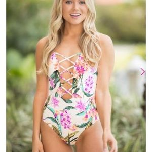 Pink Lily One-Piece Swimsuit